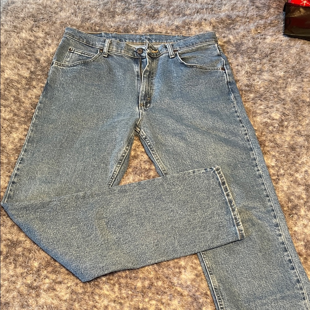 Wrangler Men's Light Blue Straight Jeans